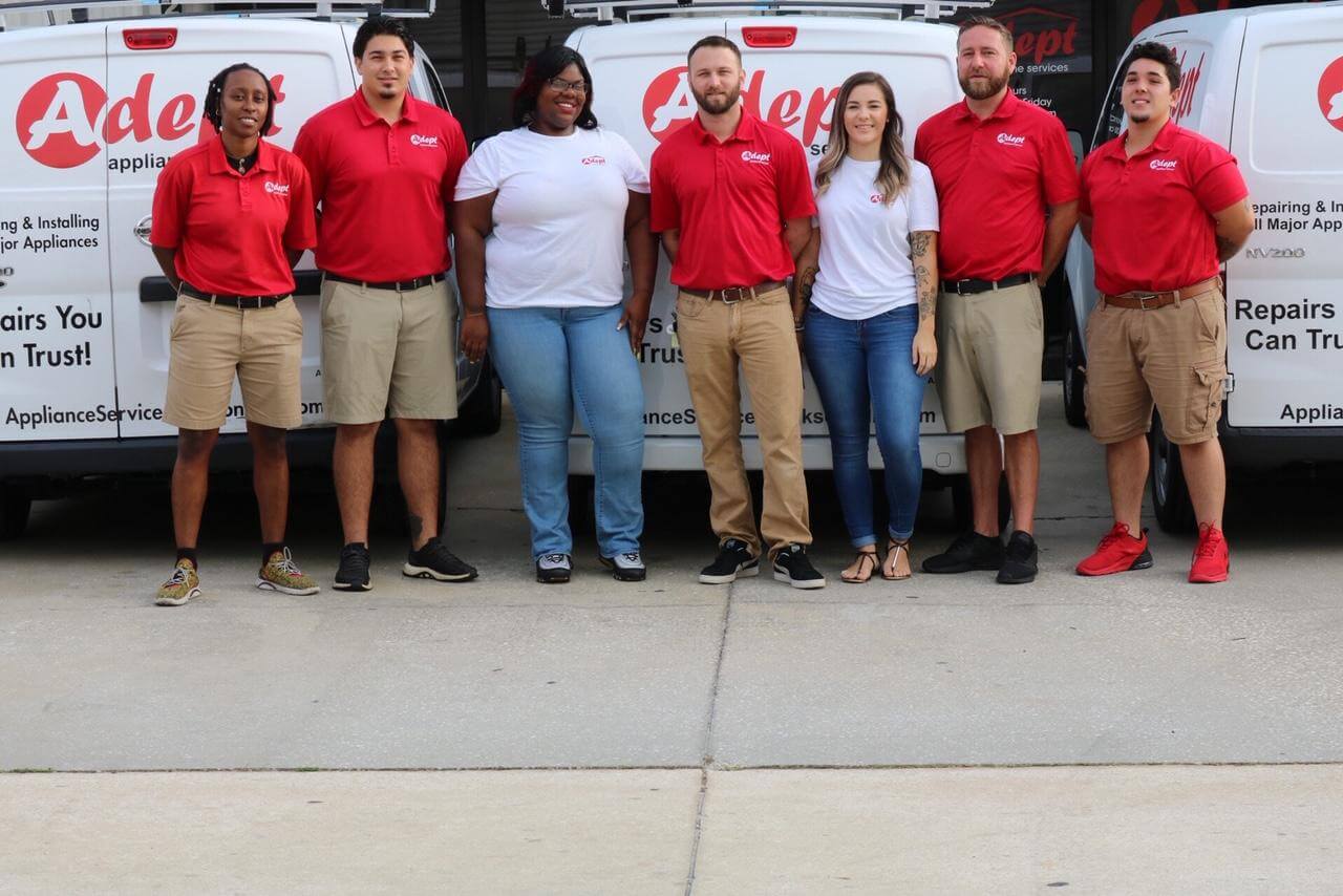 Adept Appliance Service, LLC employee group photo